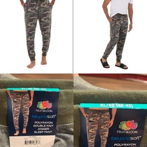 New Fruit Of The Loom Men's Jogger Lounge Pant